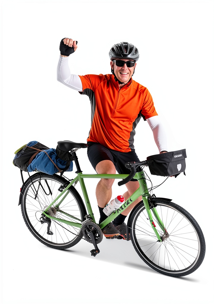Bicycle travel guide cover showcasing scenic routes and cycling tips
