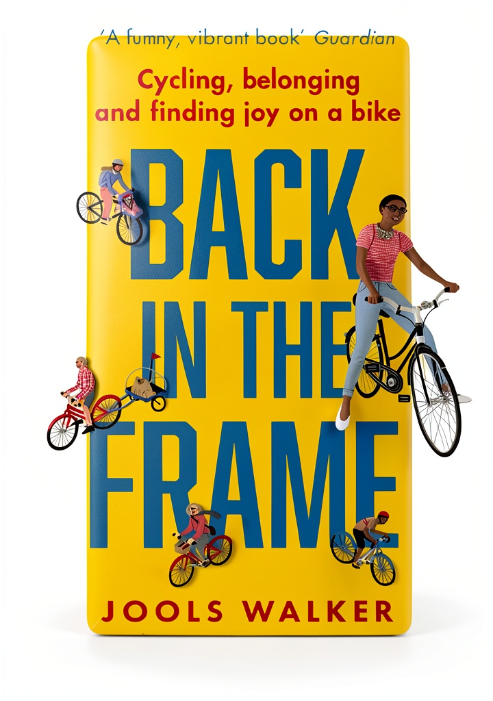 'Kindle book cover showcasing bicycle travel adventure'