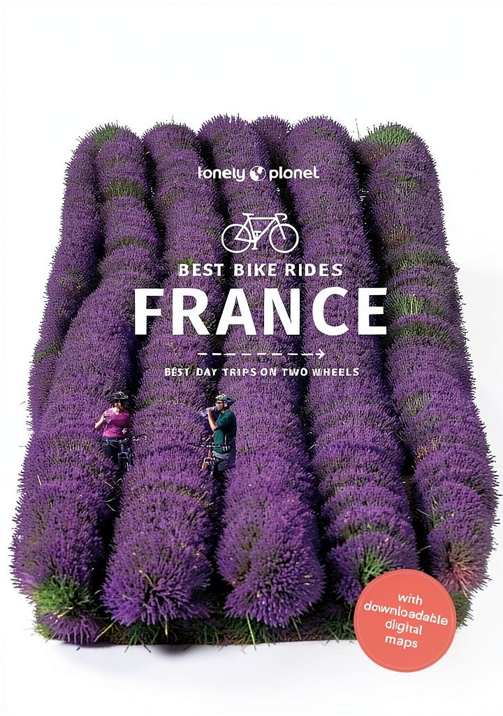 Lonely Planet Cycling Travel Guide Kindle edition on a tablet