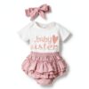 Dimoybabe Baby Girls Clothes Soft Cotton Cute Romper Set-8