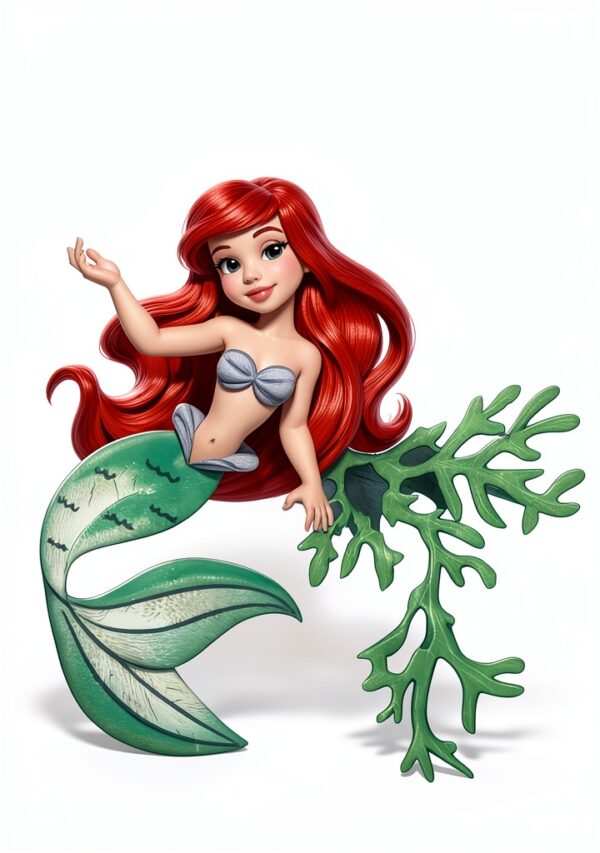 Bentex Disney Ariel Baby Girl 3 Piece Set Soft Material-5