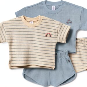 Baby Girls Short Sets Cotton Spandex Modern Moment Gerber-0