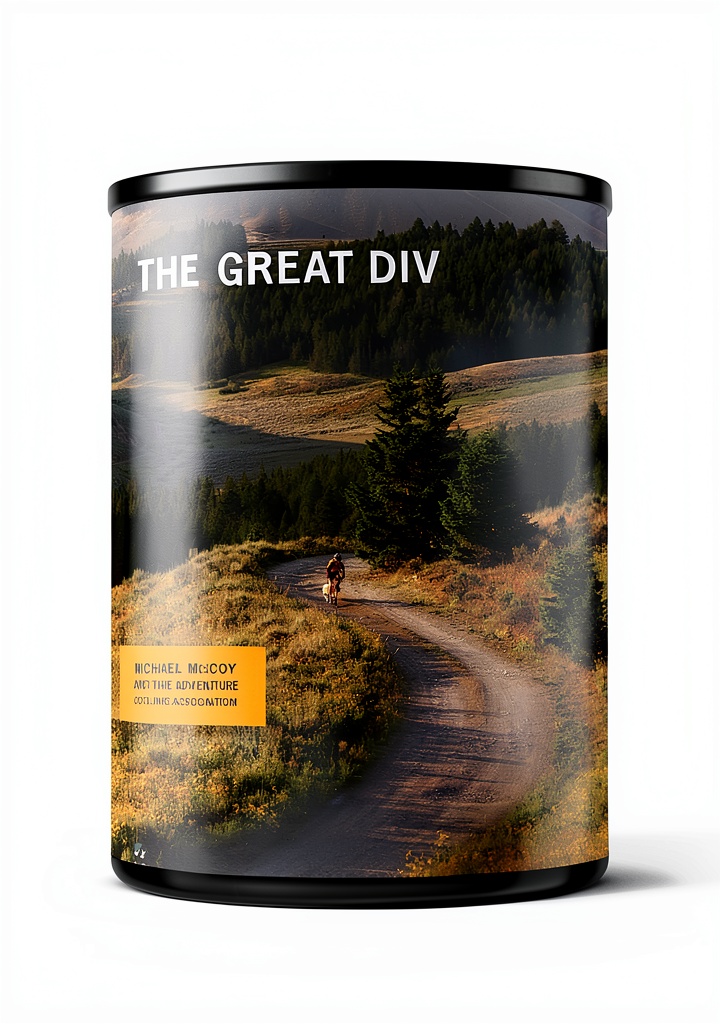 Bicycle travel guide cover showing scenic cycling route