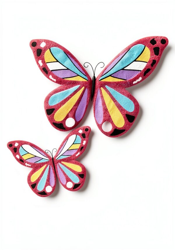 Baby Girls Butterfly Short Set Cotton Polyester The-1