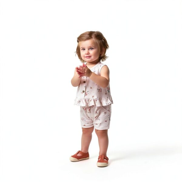 Gerber Baby Girls Short Sets Cotton Spandex Play Outfits-5