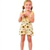 DISAUR Baby Girls Summer Outfit Cotton Short Set Bow Tie-1