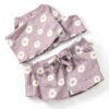 Baby Girls Cotton Flower Print Tank Top Shorts Set Outfit-5