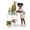 Gerber Baby Girls Short Sets Green Leaves Outfit-3
