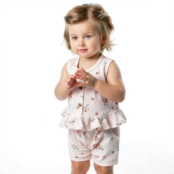Gerber Baby Girls Short Sets Cotton Spandex Play Outfits-4