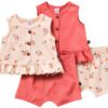 Gerber Baby Girls Short Sets Cotton Spandex Play Outfits-0