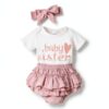 Dimoybabe Baby Girls Clothes Soft Cotton Cute Romper Set-7