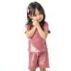 Baby Girls Knit Cotton Short Sets Soft Ruffle Summer Outfits-2