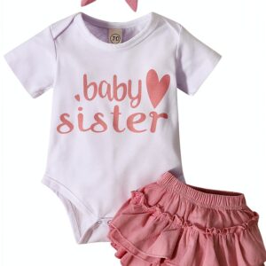 Dimoybabe Baby Girls Clothes Soft Cotton Cute Romper Set-0