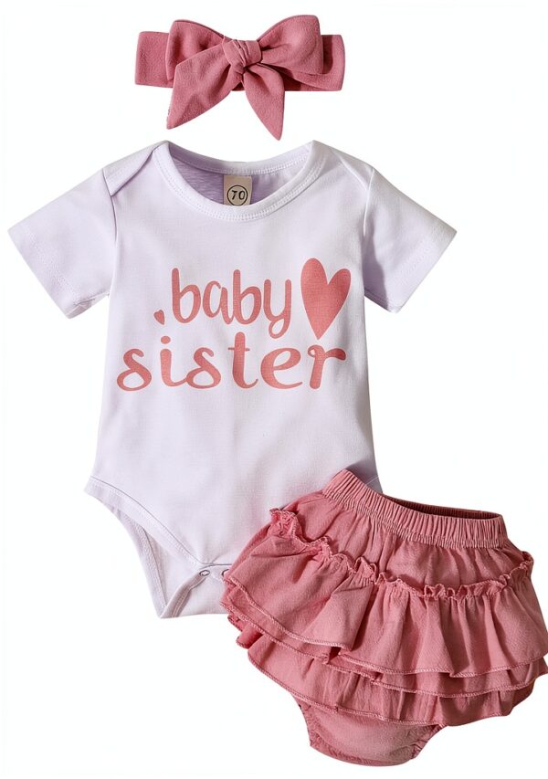 Dimoybabe Baby Girls Clothes Soft Cotton Cute Romper Set-0