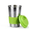 Bisgear Portable Backpacking Stove Canister Stand Tripod Stainless Steel Cup Flatware Mess Kit - Cooking Set - Camping Gear-2