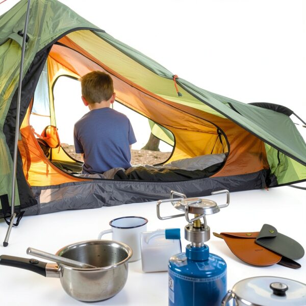 Camping Tripod Board Accessories - Turn Branches into Campfire Tripod Grill for Cooking, Portable Camping Gear and Equipment for Camper/Hiker Travel Outdoor Firepit Hang Pot Cooking-6