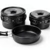 Camping Cookware Odoland 15pcs Mess Kit - Pot & Pan, Stainless Cutlery-2
