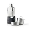 Keith Titanium Ti3061 Pro Plastic-Free Canteen Mess Kit with Stove – Grade 1 Titanium Cookset, 37 oz Bottle, 24 oz & 13.5 oz Cups, Custom MOLLE Field Carry Case with Premium Zippered Pouches-3