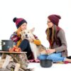 Bisgear Portable Backpacking Stove Canister Stand Tripod Stainless Steel Cup Flatware Mess Kit - Cooking Set - Camping Gear-5