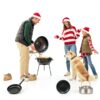 Campfire Tripod Lcokeiy Cooking Stand – Alloy Steel Triangular Black-2