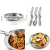 Camping Cookware Odoland 16pcs Mess Kit with Folding Stove-6