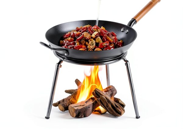 Campfire Tripod Heavy‑Duty Steel Stand with Detachable Design T123-1