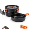 Camping Cookware 22Pcs Mess Kit Fitense Aluminum Set for 2-3-3