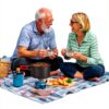 Camping Cookware 22Pcs Mess Kit Fitense Aluminum Set for 2-3-2