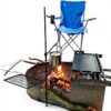 Bushcraft Grill Set BATTLBOX Heavy-Duty Steel Swivel Campfire Kit-1