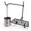 Bushcraft Grill Set BATTLBOX Heavy-Duty Steel Swivel Campfire Kit-4